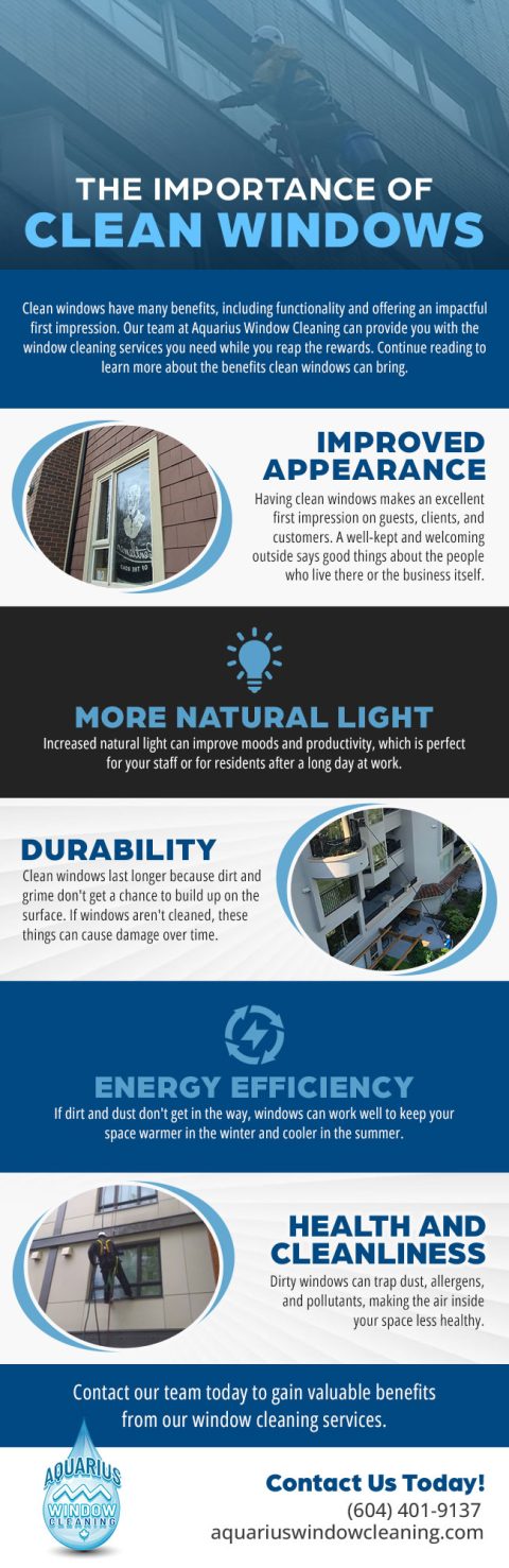 The Importance of Clean Windows [infographic] | Aquarius Window Cleaning